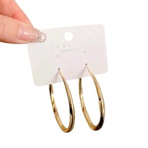 Stainless Steel Gold Hoop Earrings